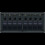 Blue Sea 8371 Water Resistant Panel-8 Position-Black-Horizontal Mount 1