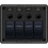 Blue Sea 8372 Water Resistant 4 Position-Black-Horizontal Mount Panel 1