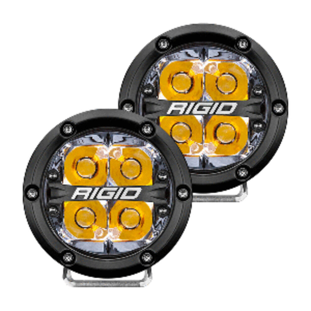 Rigid Industries 360-Series 4" Led Off-Road Spot W/ Amber