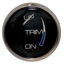 Faria Chesapeake Black 2" Trim Gauge Merc Mariner