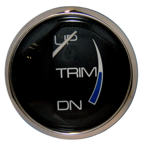 Faria Chesapeake Black 2" Trim Gauge Merc Mariner