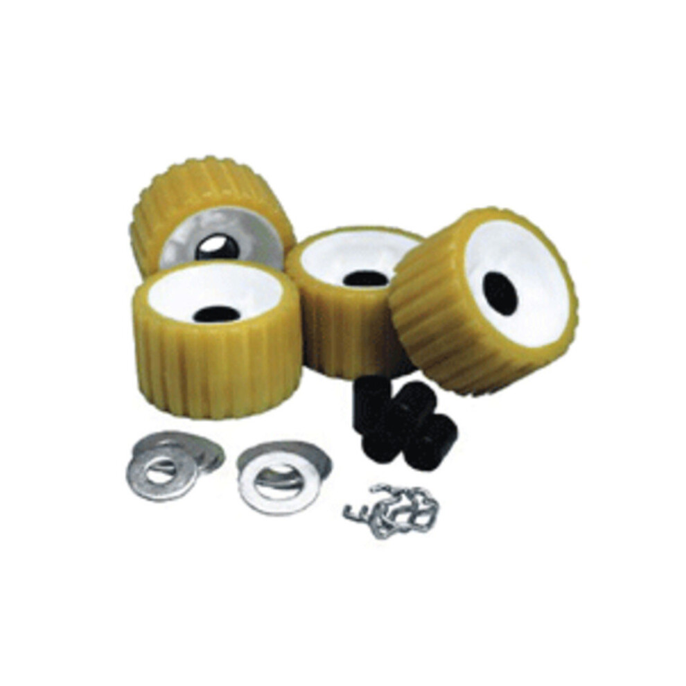 C.e. Smith Ribbed Roller Replacement Kit - 4 Pack - Gold 768296004880