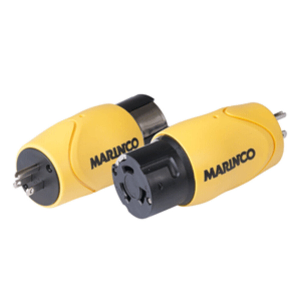 Marinco Straight Adapter - 15A Male Straight Blade to 50A 125/250V Female Locking-image-OPC-P7C5KGW-NEW