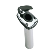 Perko Fishing Rod Holder-65° Angled Flush Mount-Chrome Plated Zinc