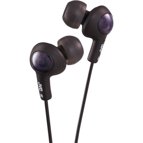 JVC JVC HAFX5B Gumy Plus Inner-Ear Earbuds (Black)
