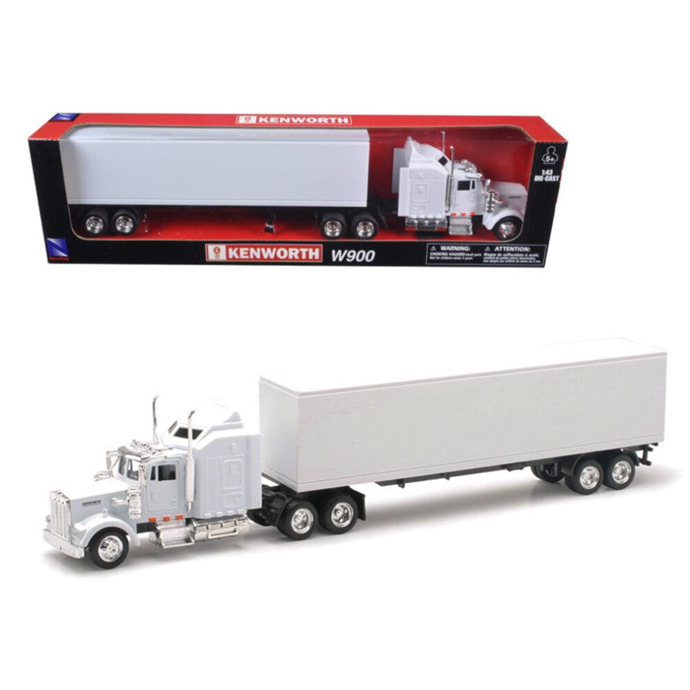 New-Ray Kenworth W900 Plain White Unmarked 1/43 15843-image