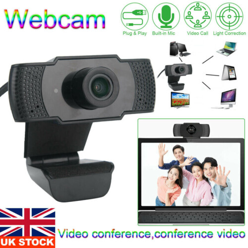 Cámara web 1080p con micrófono para portátil y escritorio