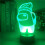 Among Us 3D LED Night Desktop Bedside Lights Colour Changing Touch Sensor Lamps 8