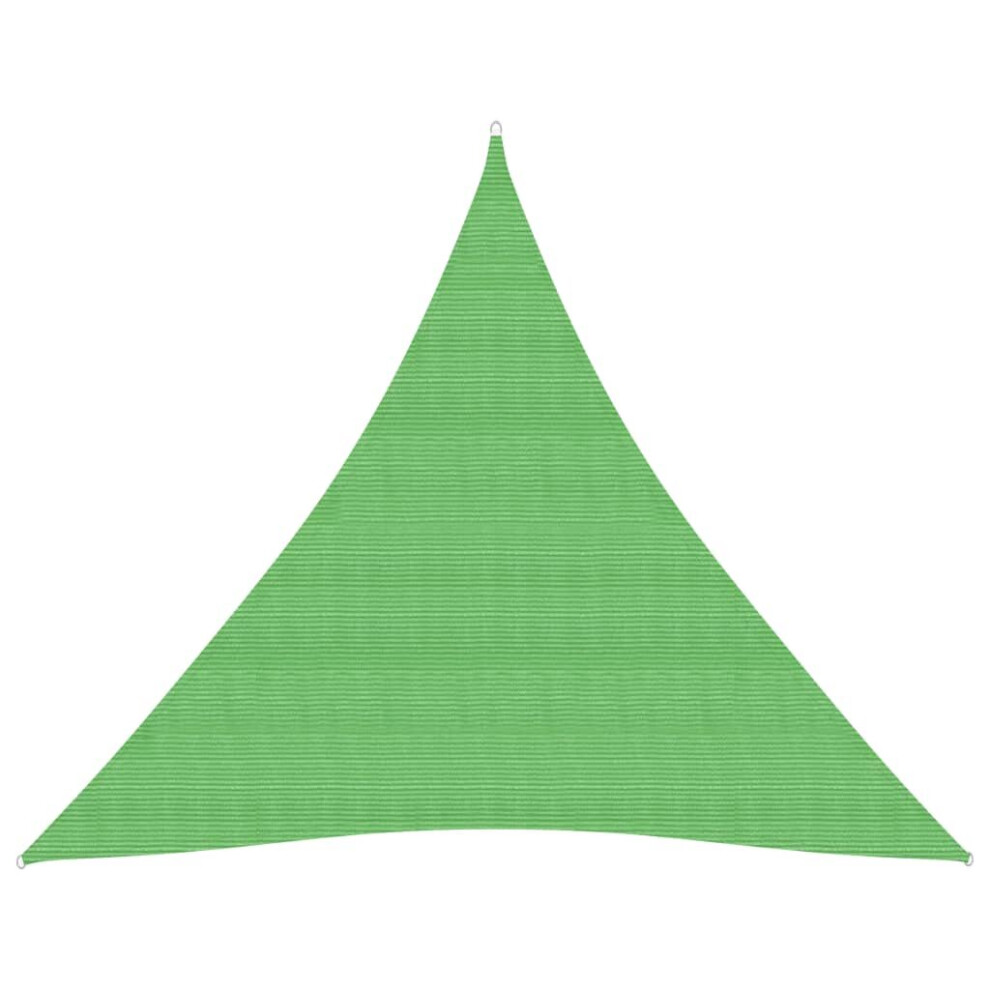 vidaXL Sunshade Sail 160 g/mÂ² Light Green 4x4x4 m HDPE Patio  Sunscreen Canopy