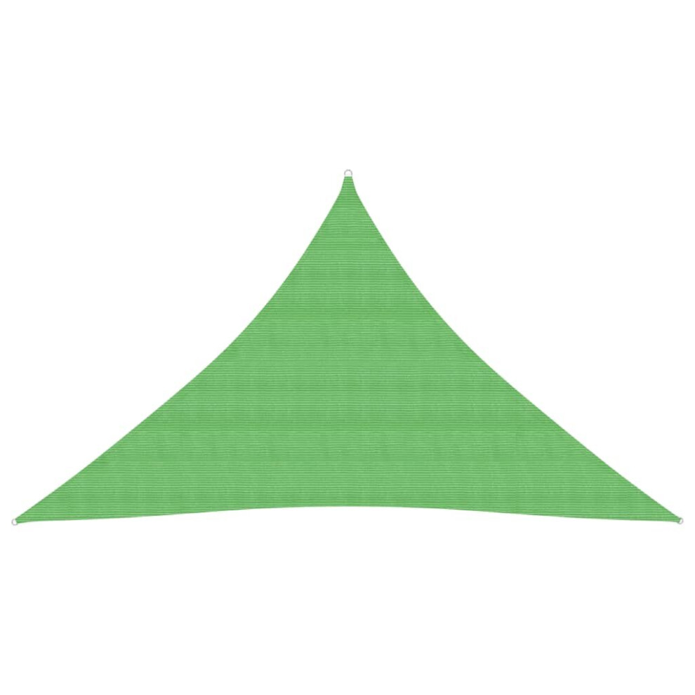 vidaXL Sunshade Sail 160 g/mÂ² Light Green 3.5x3.5x4.9 m HDPE Sunscreen Canopy