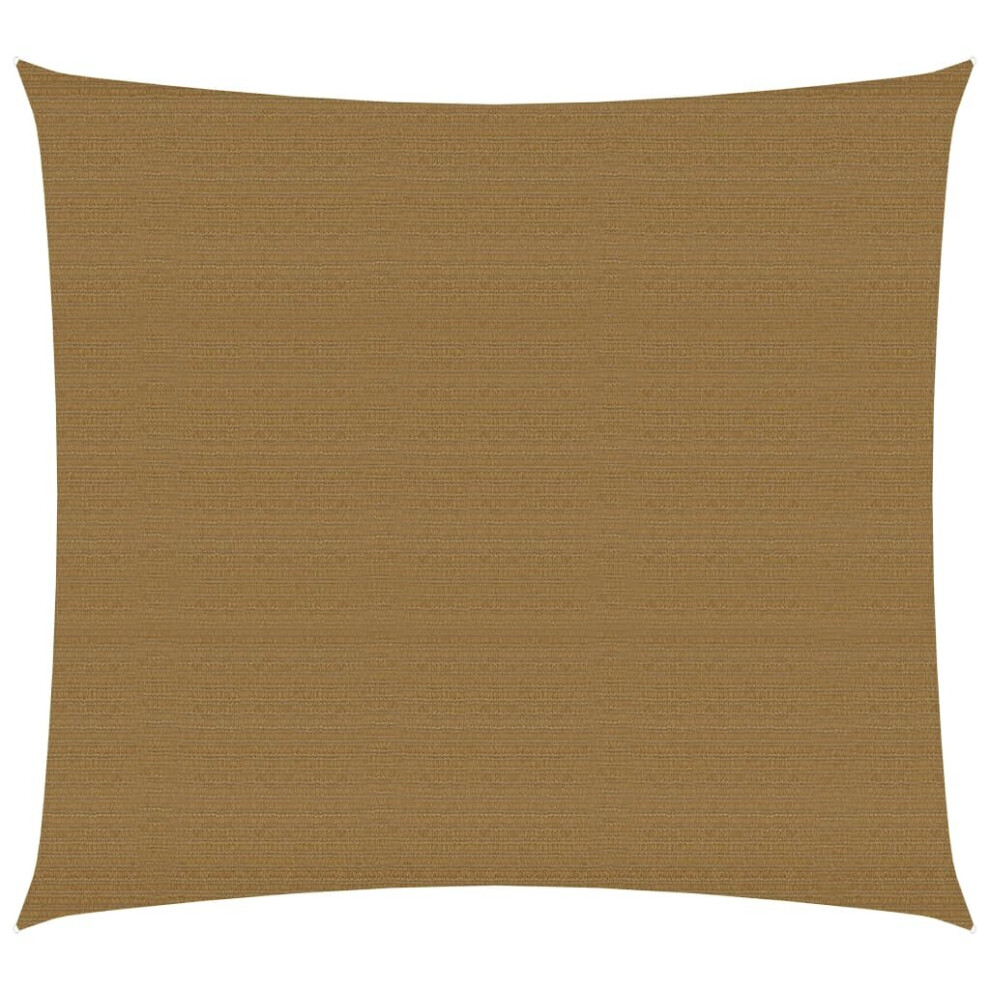 Vidaxl Sunshade Sail 160 G/M² Taupe 3.6X3.6 M Hdpe Balcony Sunscreen Canopy