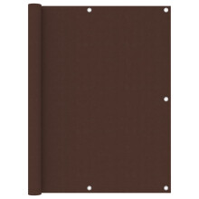 vidaXL Balcony Screen Brown 120x300 cm Oxford Fabric Garden Privacy Sunshade
