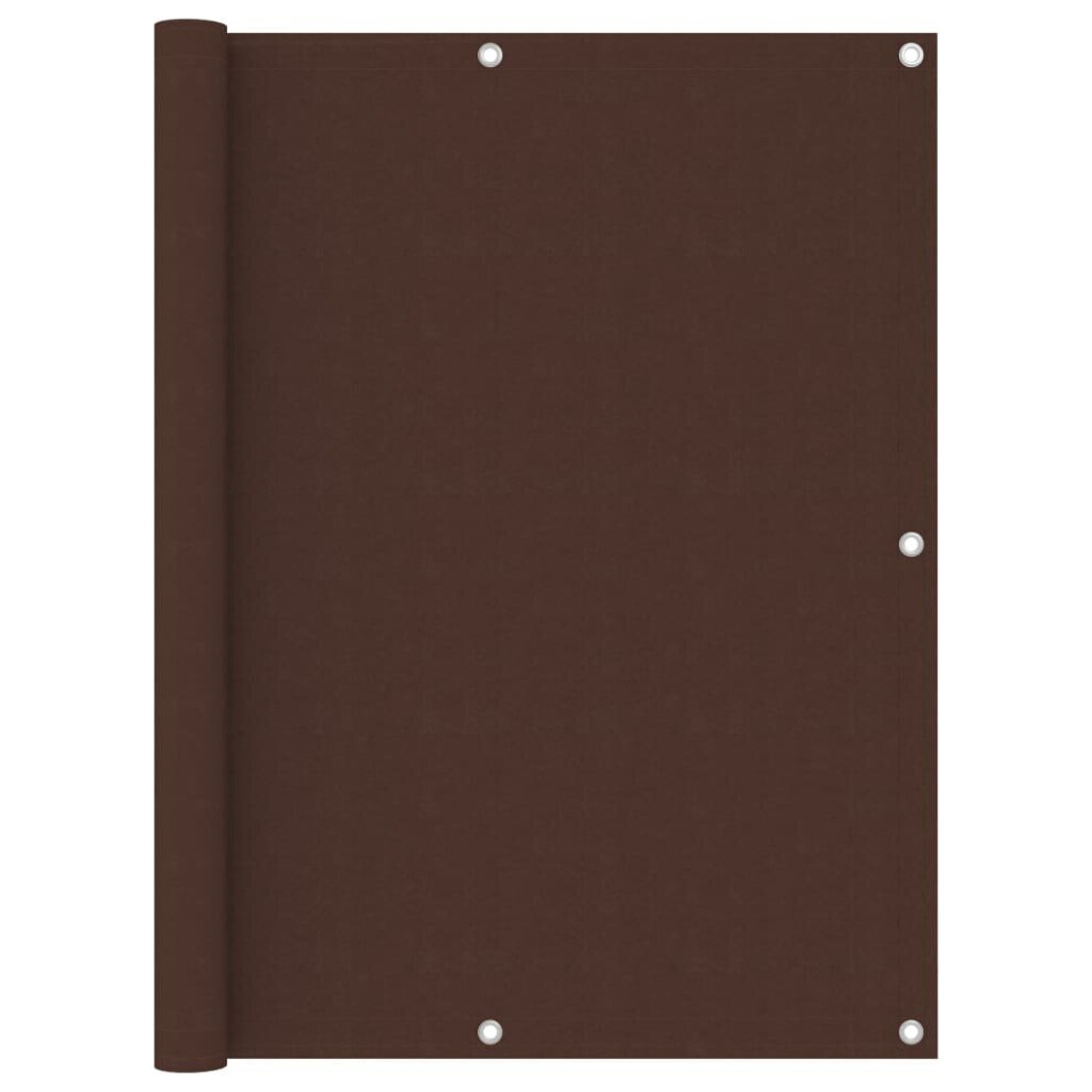 Vidaxl Balcony Screen Brown 120X300 Cm Oxford Fabric Garden Privacy Sunshade