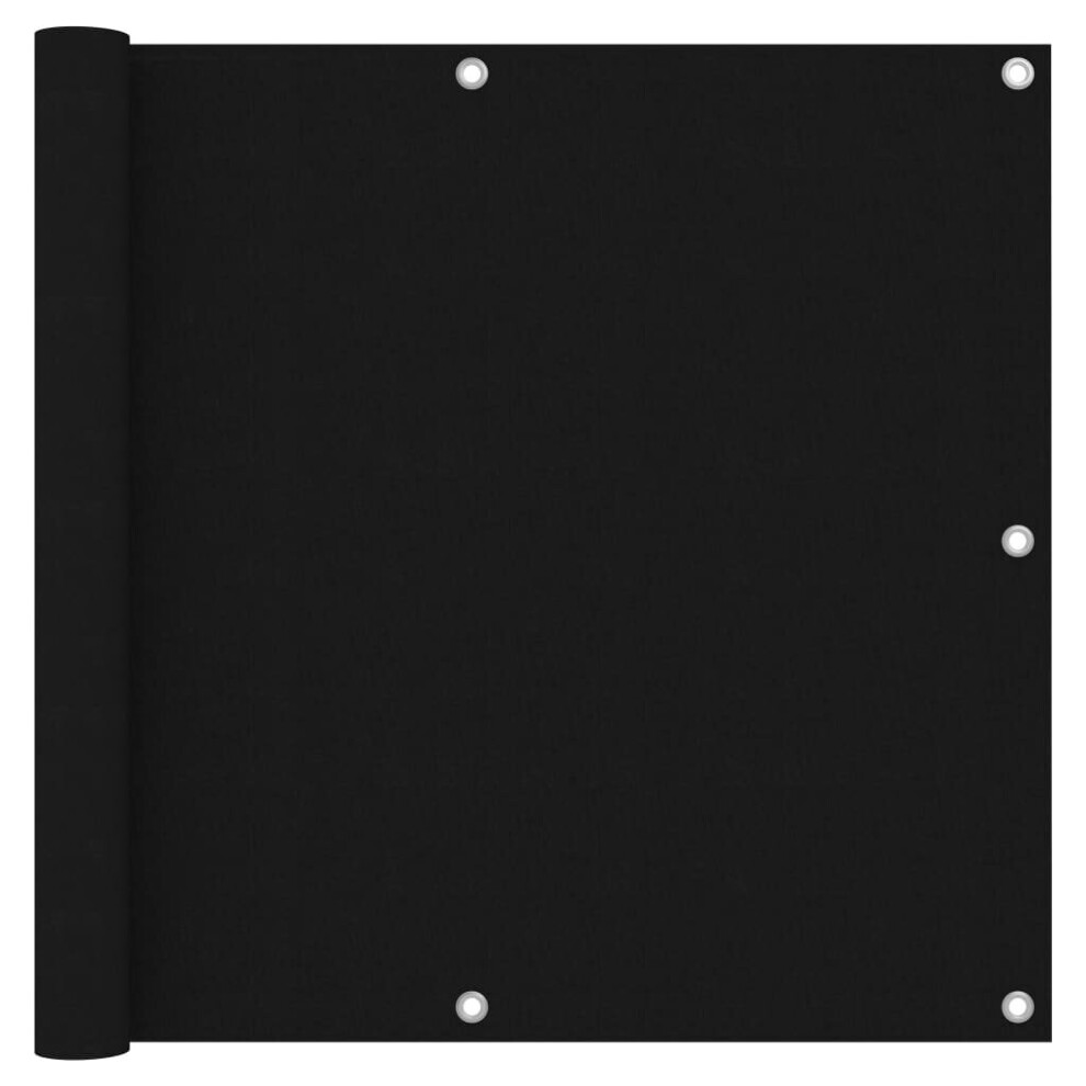 Vidaxl Balcony Screen Black 90X300 Cm Oxford Fabric Garden Privacy Sunshade