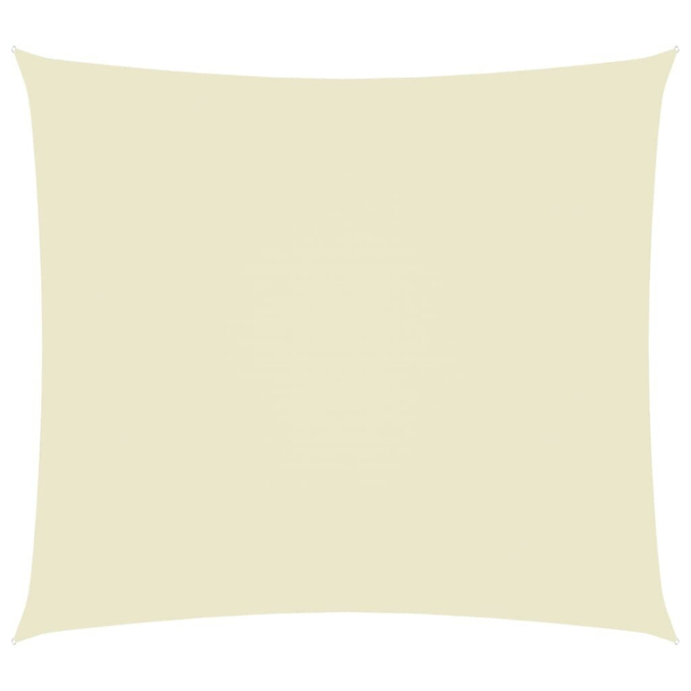 Vidaxl Sunshade Sail Oxford Fabric Rectangular 3X4 M Cream Sunscreen Canopy