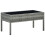 VidaXL vidaXL Gartentisch Grau 75x40x37 cm Poly Rattan 1