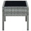 VidaXL vidaXL Gartentisch Grau 75x40x37 cm Poly Rattan 4