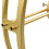 VidaXL vidaXL Wall Clock Gold Iron Home Office Decor Hanging Skeleton Analog Clock 4