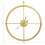 VidaXL vidaXL Wall Clock Gold Iron Home Office Decor Hanging Skeleton Analog Clock 5