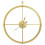 VidaXL vidaXL Wall Clock Gold Iron Home Office Decor Hanging Skeleton Analog Clock 2