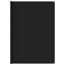 vidaXL Tent Carpet 300x600 cm Black Outdoor Patio Camping Ground Sheet Cover
