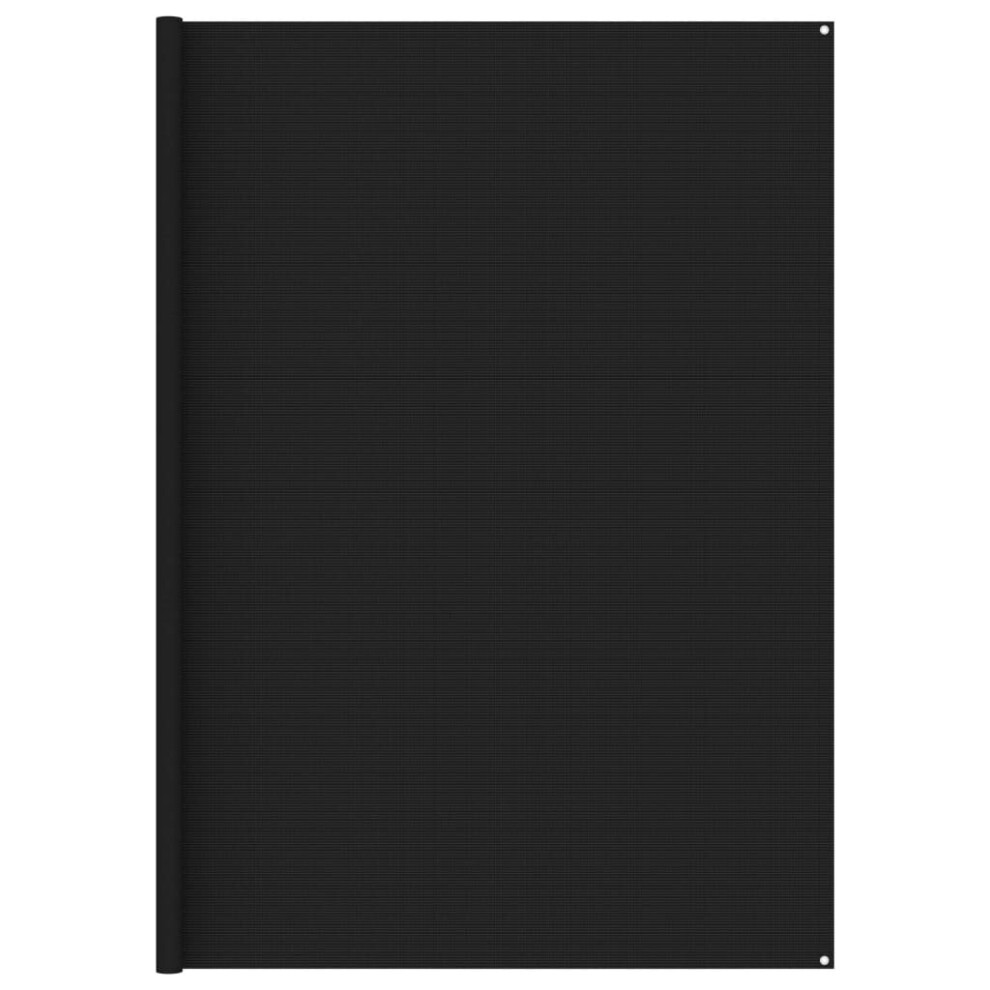 vidaXL Tent Carpet 300x600 cm Black Outdoor Patio Camping Ground Sheet Cover