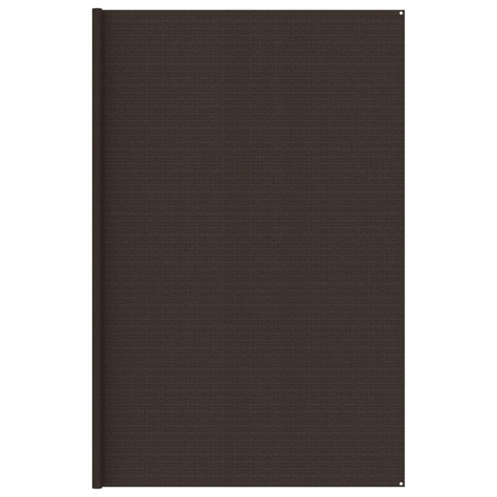 vidaXL Tent Carpet 400x400 cm Brown Outdoor Patio Camping Ground Sheet Cover