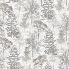 Evergreen Wallpaper White and Grey Interior Living Room Decor Wall Sticker