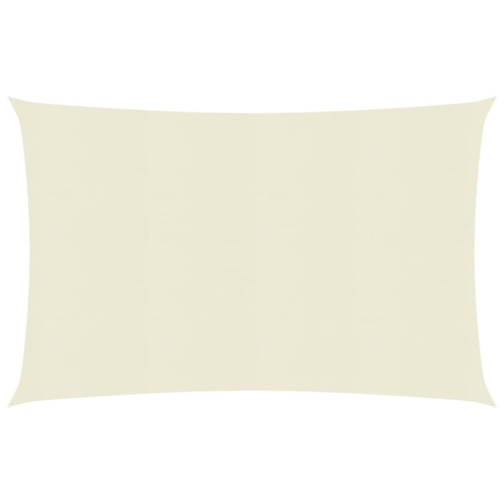 Vidaxl Sunshade Sail 160 G/M² 5X6 M Hdpe Patio Balcony Sunscreen Canopy Cream