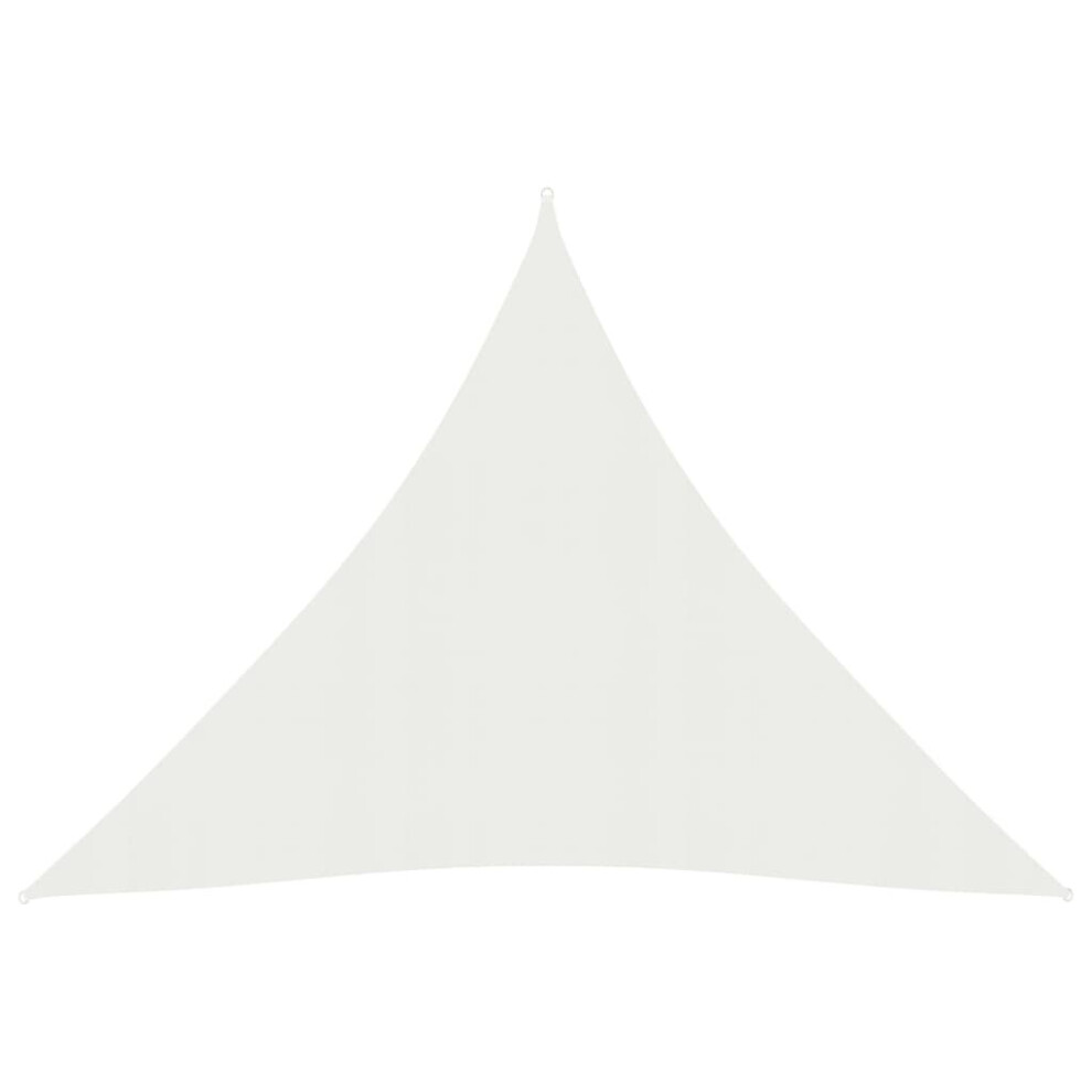 Vidaxl Sunshade Sail 160 G/M² 4.5X4.5x4.5 M Hdpe Patio Sunscreen Canopy White