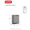 Keter Keter Low Storage Cabinet Grey and Black 90 cm Tool Cupboard Home Organiser 5