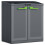 Keter Keter Recycling Cabinet Graphite Grey 100 cm Garden Waste Split Rubbish Bin 1