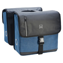 Willex Double Business Bag 40 L Black and Blue Bicycle Pannier Storage Bag
