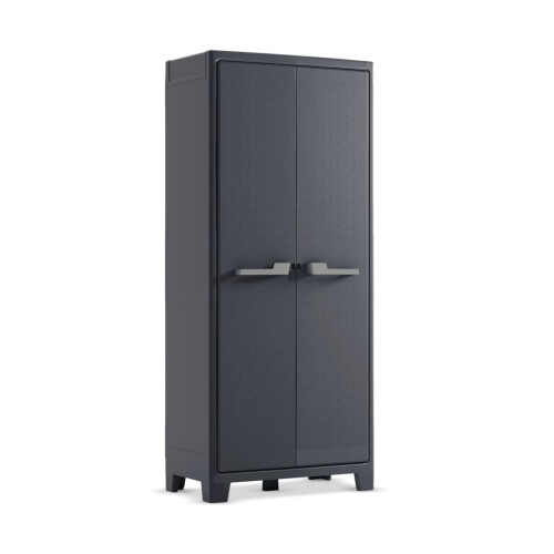Keter Keter Aufbewahrungsschrank mit Regalen Moby Grau Graphit 182cm Organizer 434766 2