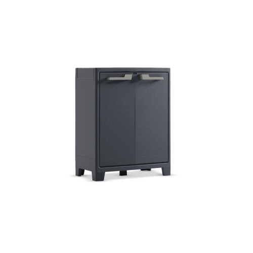 Keter Keter Low Storage Cabinet Graphite Grey 100 cm Tool Cupboard Home Organiser 2