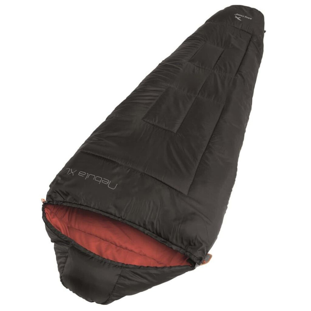 Easy Camp Sleeping Bag XL Black and Red Camping Hiking Mummy Sleeping Bag