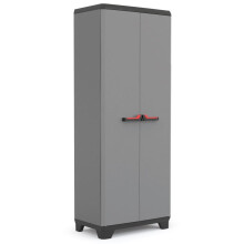 Keter Multipurpose Storage Cabinet Grey and Black 173 cm Cupboard Organiser