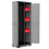 Keter Keter Multipurpose Storage Cabinet Grey and Black 173 cm Cupboard Organiser 8