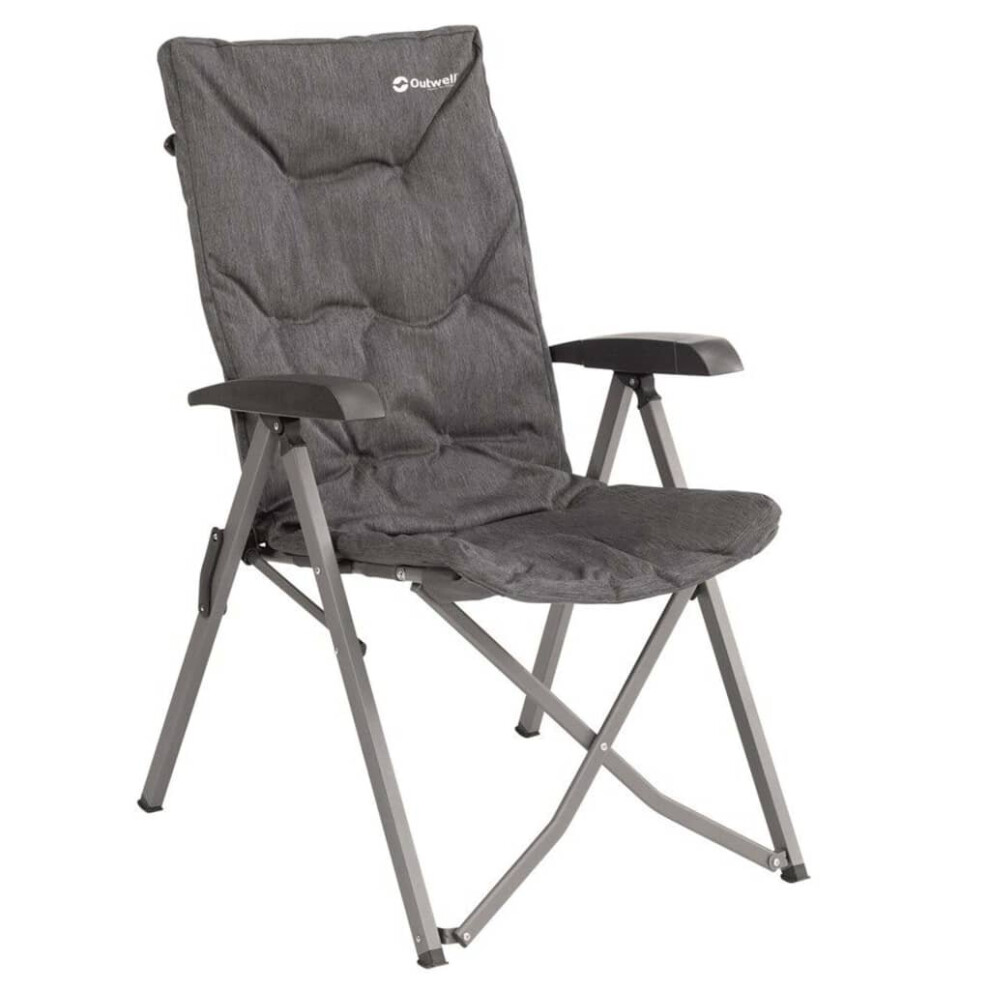 Outwell Folding Camping Chair Grey Dining Beach Portable Garden Seat Outdoor