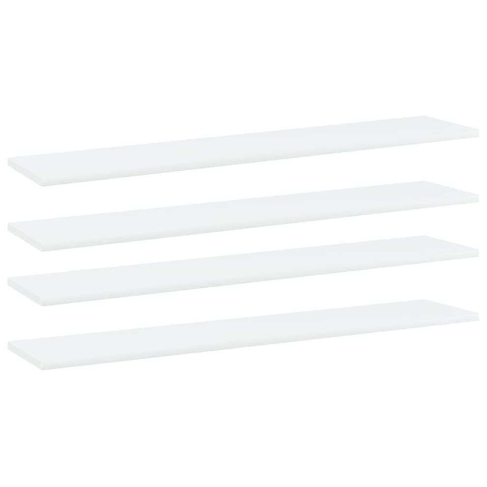 Vidaxl 4X Bookshelf Boards Chipboard Bookrack Extra Shelves Shelf Panel White