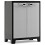 Keter Keter Low Storage Cabinet Black and Grey 100 cm Tool Cupboard Home Organiser 1