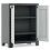 Keter Keter Low Storage Cabinet Black and Grey 100 cm Tool Cupboard Home Organiser 4