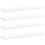 VidaXL vidaXL 4x Bookshelf Boards White Engineered Wood Panel Extra Shelf Bookrack 1