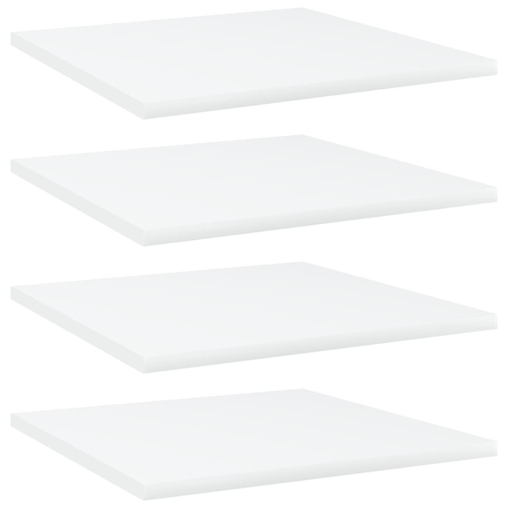 vidaXL 4x Bookshelf Boards White Engineered Wood Bookcase Panel Extra Shelf-image-OPC-P7C5TMF-NEW