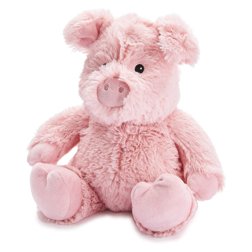 Warmies Cozy Plush Heatable Scented Microwaveable Pig Lavender/Pink