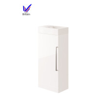 Bathroom Compact Basin/Sink Vanity Unit in White 400mm