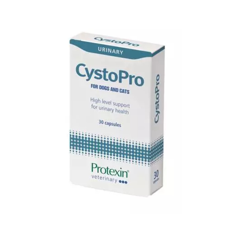 Protexin Cystopro Urinary Health Capsules For Dogs & Cats - Cranberry Pacs, Probiotics, Mos & N-Acetyl-D-Glucosamine, Chicken Flavor, Pack 30
