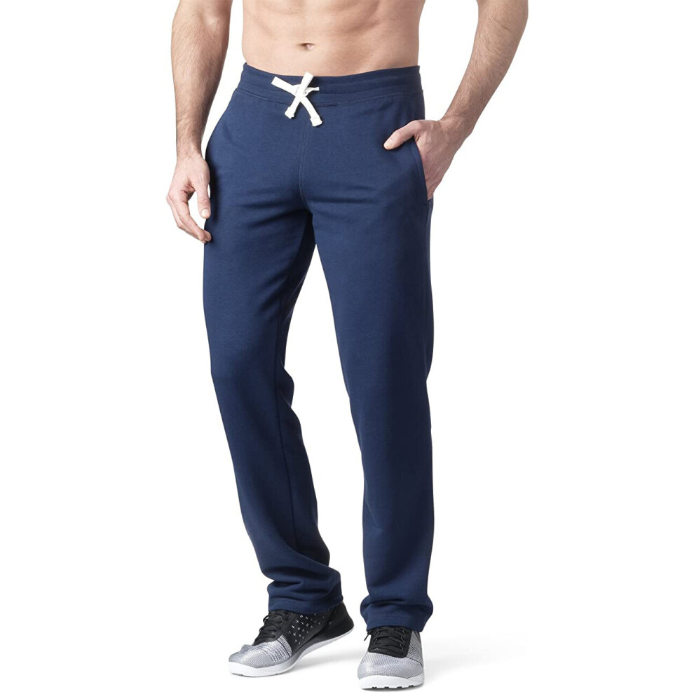 (36" Inside Leg) HENCHGRIPZ 36" 38" Inside Leg Extra Long Tall Joggers Sweatpants NAVY BLUE Gym Bottoms Jogging Running Men