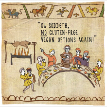 Oh Soddeth No Gluten-Free Hysterical Heritage Greeting Card Woodmansterne Cards