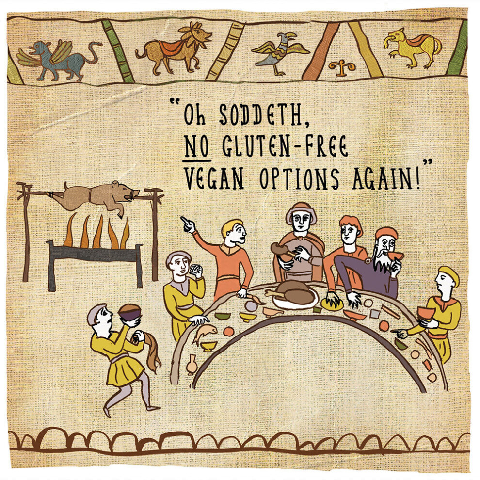 Oh Soddeth No Gluten-Free Hysterical Heritage Greeting Card Woodmansterne Cards